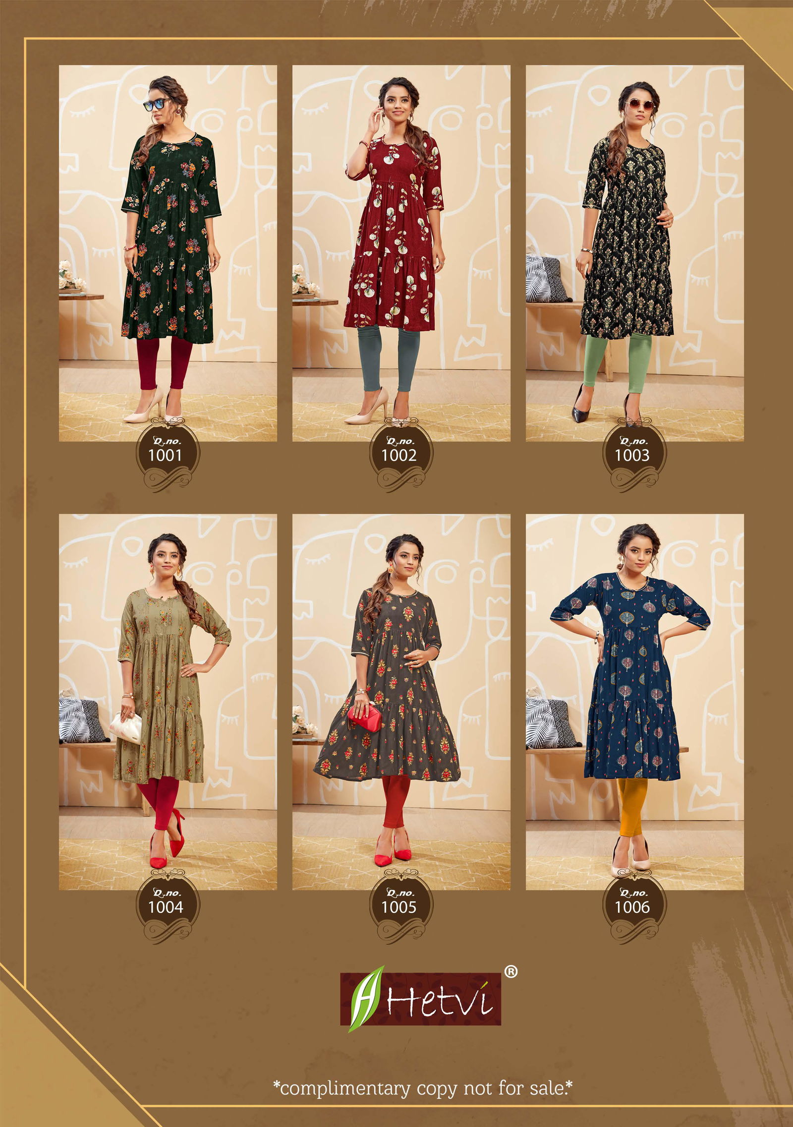 Hetvi Forum Casual Wear Rayon Printed Designer Anarkali Kurtis Collection
